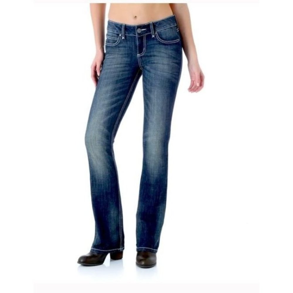 Wrangler Blue Boot Cut Jeans with Classic Fit